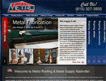 Tablet Screenshot of metroroofingsupply.com